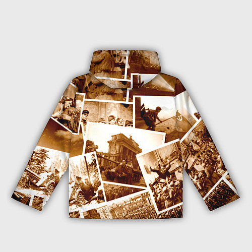 Женская ветровка Победа 80 лет коллаж / 3D-Белый – фото 2
