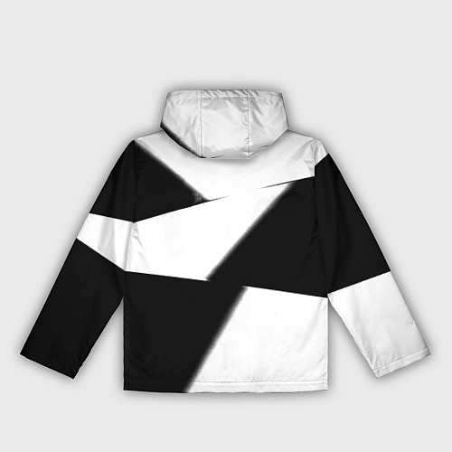 Женская ветровка Real Madrid geometry black / 3D-Белый – фото 2
