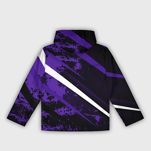 Женская ветровка Color black purple line / 3D-Белый – фото 2