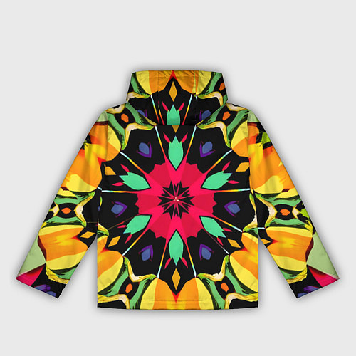 Женская ветровка Салатовый калейдоскоп / 3D-Белый – фото 2