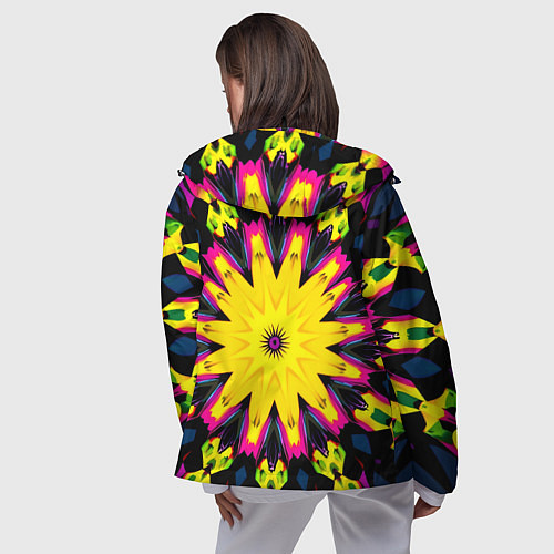 Женская ветровка Звездный калейдоскоп / 3D-Черный – фото 4