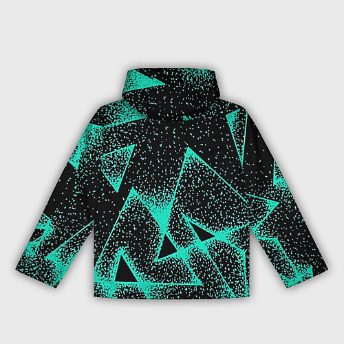 Женская ветровка The triangle is light blue / 3D-Белый – фото 2