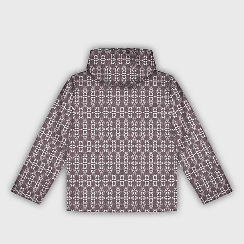 Женская ветровка Геометрический узор какао с молоком / 3D-Белый – фото 2