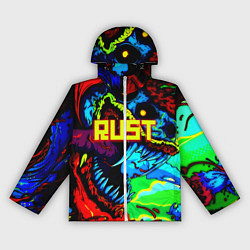 Ветровка с капюшоном женская Rust hyperbeast, цвет: 3D-белый