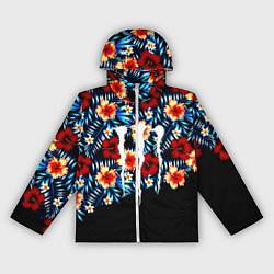 Ветровка с капюшоном женская Monster energy flower steel, цвет: 3D-белый