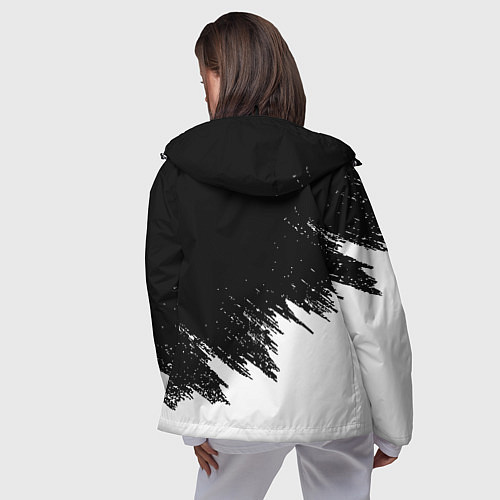 Женская ветровка Liverpool краски белые / 3D-Черный – фото 4
