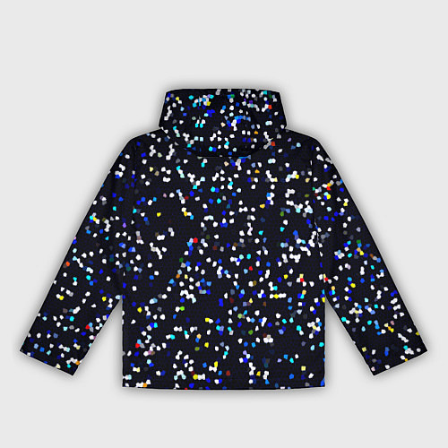 Женская ветровка Чёрно-синий мозаика паттерн / 3D-Черный – фото 2