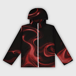 Ветровка с капюшоном женская Color red, цвет: 3D-белый