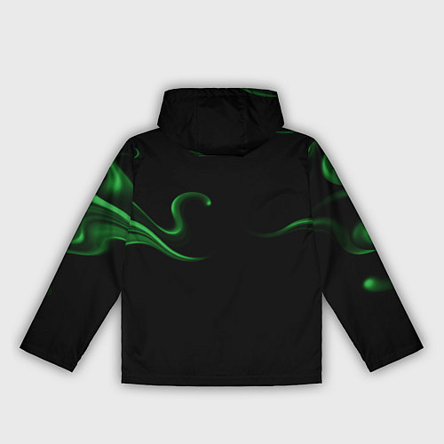 Женская ветровка Color green abstraction / 3D-Белый – фото 2