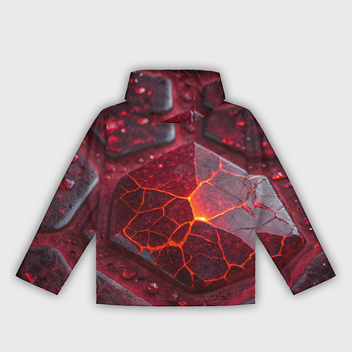 Женская ветровка Горящие рубины / 3D-Черный – фото 2