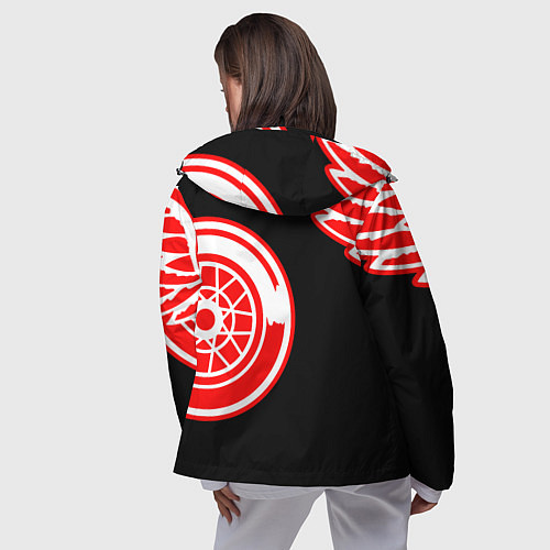 Женская ветровка Detroit Red Wings team / 3D-Черный – фото 4