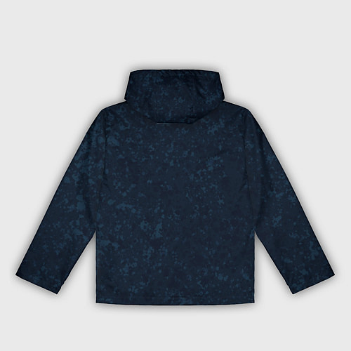 Женская ветровка Темный синий однотонный пятнистый / 3D-Черный – фото 2