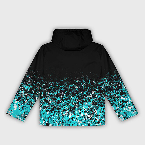 Женская ветровка Sport чёрно-голубой пятнистый / 3D-Черный – фото 2