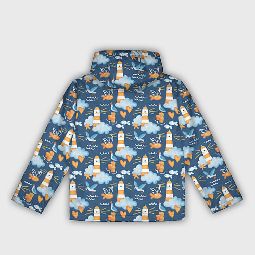 Женская ветровка Маяк в облаках / 3D-Белый – фото 2