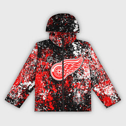 Ветровка с капюшоном женская Detroit Red Wings NHL black, цвет: 3D-черный