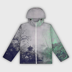 Женская ветровка Рыбацкий домик на берегу озера