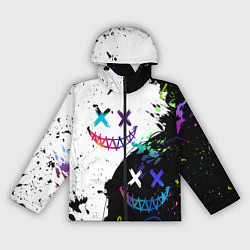 Женская ветровка Неоновые брызги - жуткие улыбки