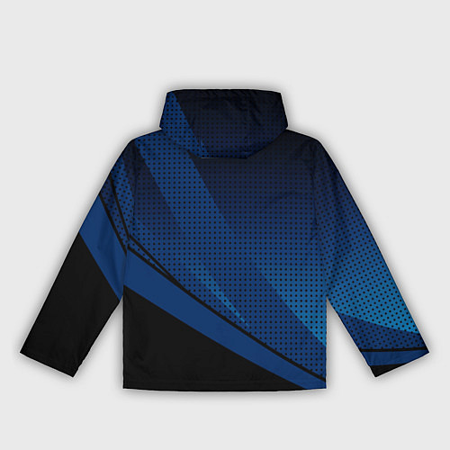 Женская ветровка Sport чёрно-синий геометричный / 3D-Черный – фото 2