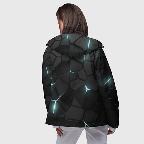 Женская ветровка Сиэтл Кракен - НХЛ хоккей / 3D-Черный – фото 4