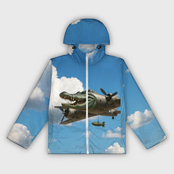 Ветровка с капюшоном женская Бомбардиро крокодило, цвет: 3D-белый