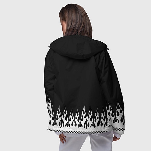 Женская ветровка Dead black - Bones / 3D-Черный – фото 4