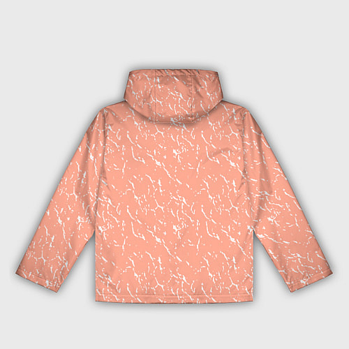 Женская ветровка Нежный персиковый текстурный однотонный / 3D-Белый – фото 2