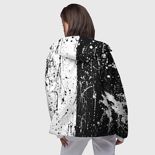Женская ветровка Антиматерия подтеки / 3D-Черный – фото 4