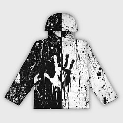 Ветровка с капюшоном женская Антиматерия подтеки, цвет: 3D-черный