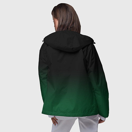 Женская ветровка ФК Краснодар - градиент / 3D-Черный – фото 4