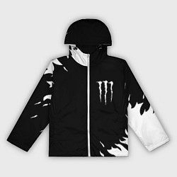 Ветровка с капюшоном женская Monster energy fire white, цвет: 3D-белый