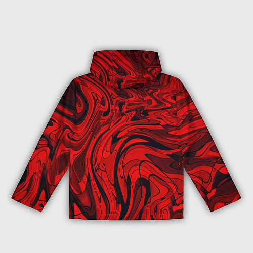 Женская ветровка Красный смешение пластика / 3D-Черный – фото 2
