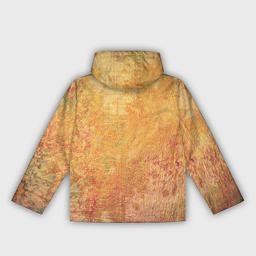 Женская ветровка Абстракция - red and yellow spots / 3D-Белый – фото 2