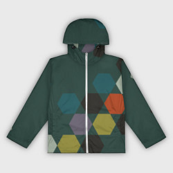 Женская ветровка Кластер зеленая ночь