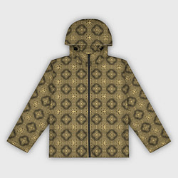 Ветровка с капюшоном женская Орнамент в кельтском стиле, цвет: 3D-черный