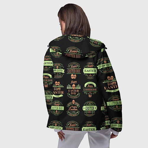 Женская ветровка Easter holidays / 3D-Черный – фото 4