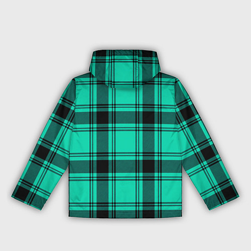 Женская ветровка Checkered turquoise / 3D-Белый – фото 2