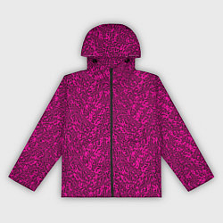 Женская ветровка Тёмный розовый текстурный хлопьями