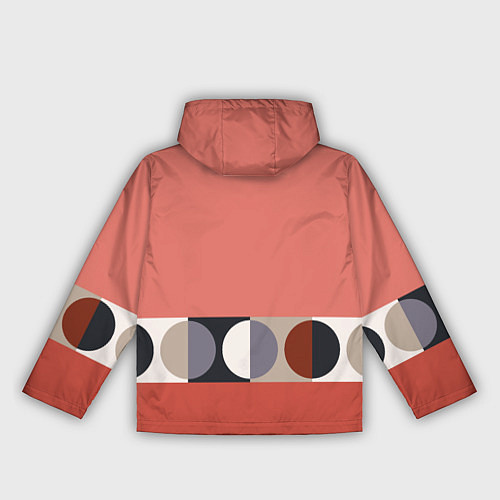 Женская ветровка Луна Малевича розовый томат / 3D-Белый – фото 2