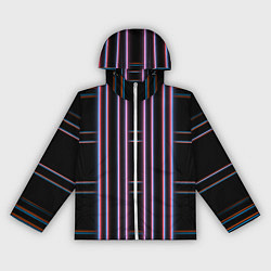 Ветровка с капюшоном женская Neon red blue black, цвет: 3D-белый