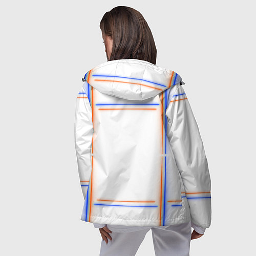Женская ветровка Neon white orange blue / 3D-Черный – фото 4