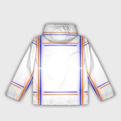 Женская ветровка Neon white orange light blue / 3D-Белый – фото 2