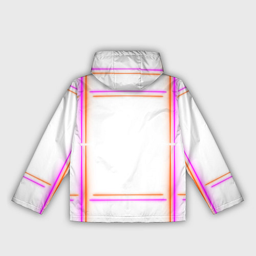 Женская ветровка Neon white orange pink / 3D-Белый – фото 2