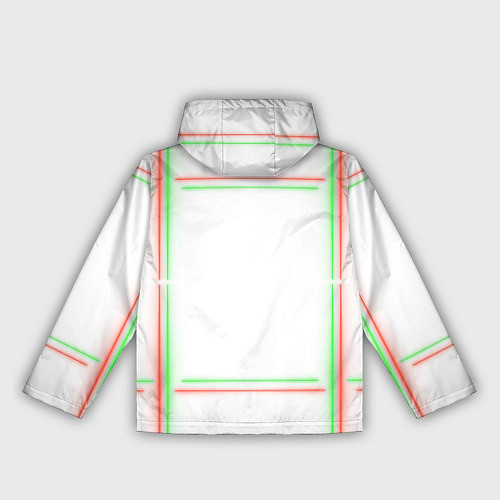 Женская ветровка Neon light green red / 3D-Белый – фото 2