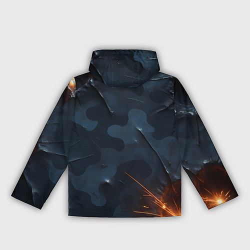 Женская ветровка Камуфляжная текстура с дырами / 3D-Белый – фото 2