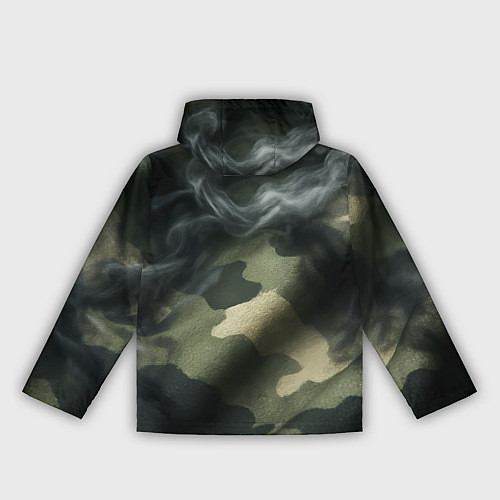 Женская ветровка Камуфляжная ткань с дымом / 3D-Белый – фото 2