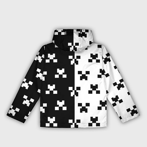 Женская ветровка Doom x minecraft pattern / 3D-Белый – фото 2