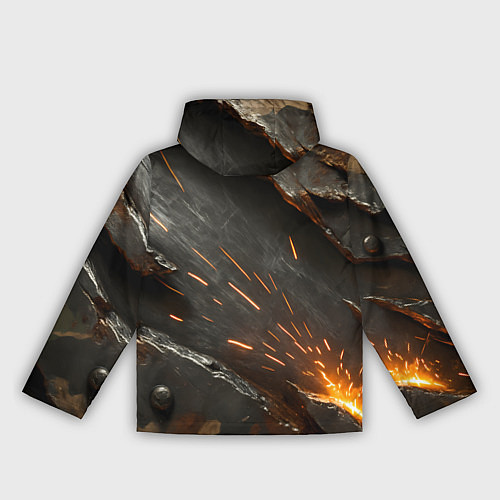 Женская ветровка Искры метала под камуфляжем / 3D-Белый – фото 2