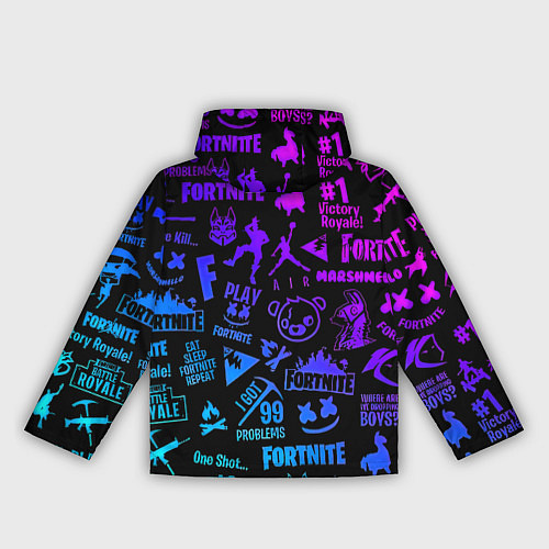 Женская ветровка Fortnite x doom neon logo / 3D-Белый – фото 2