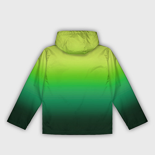 Женская ветровка Градиент укропное зеленое омбре / 3D-Белый – фото 2