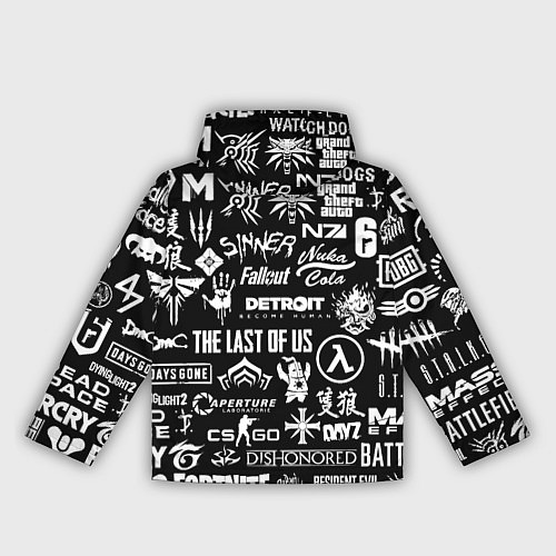 Женская ветровка Doom логотипы всех игр / 3D-Белый – фото 2